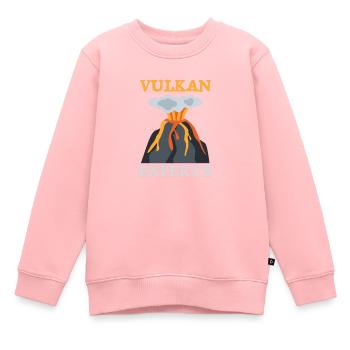 Géologie géologue volcanologie science recherche - Sweat Premium enfant bio - rose - Devant - AI Model Kid Female (0cm)