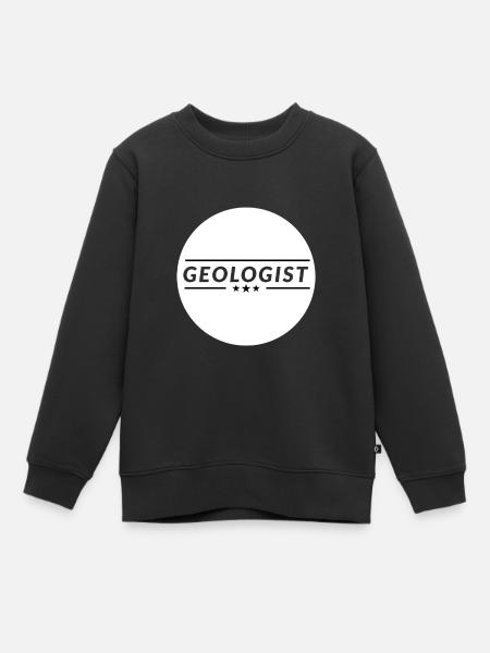 Cadeau de géologue géologue collection Rock - Sweat Premium enfant bio - noir
