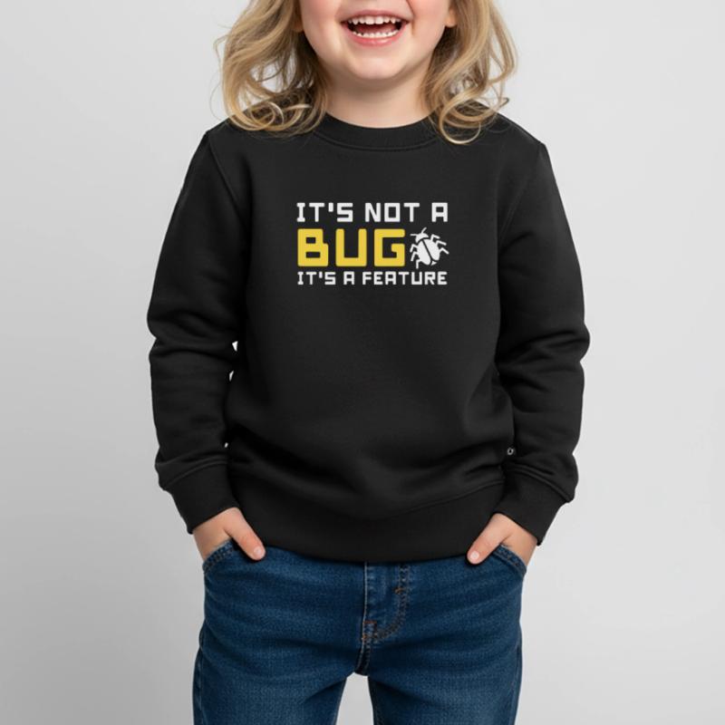 bug feature informatik code programmierer programm Kinder Premium Organic Sweatshirt