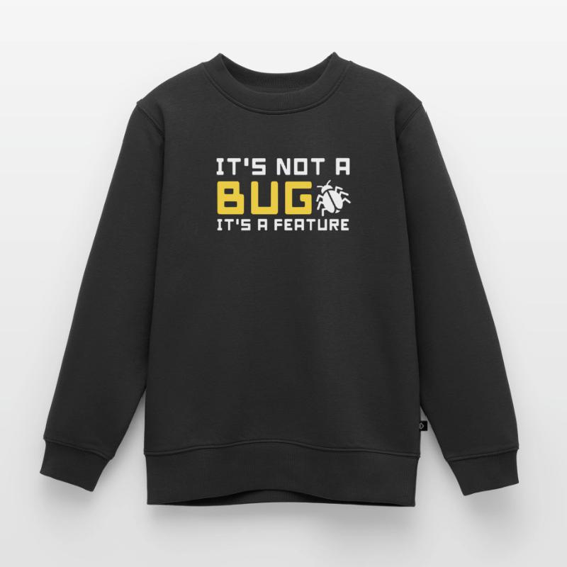 bug feature informatik code programmierer programm Kinder Premium Organic Sweatshirt