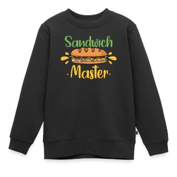Sandwich Master Liebhaber - Kinder Premium Organic Sweatshirt - Schwarz - Vorne - AI Model Kid Female (0cm)