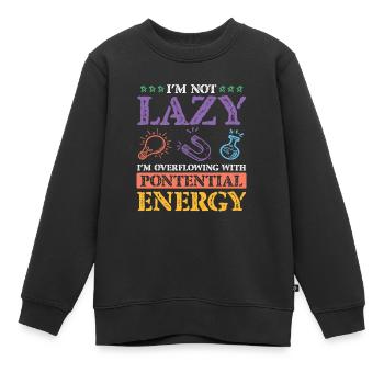 Science science énergie - Sweat Premium enfant bio - noir - Devant - AI Model Kid Female (0cm)