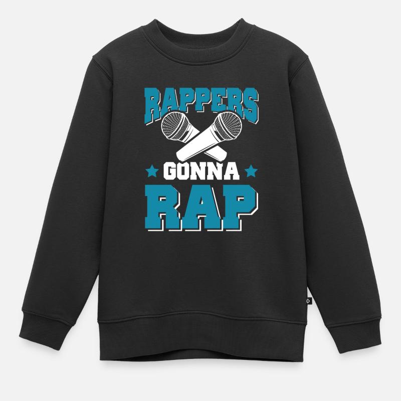 Rappers Rap - Sweat Premium enfant bio - noir