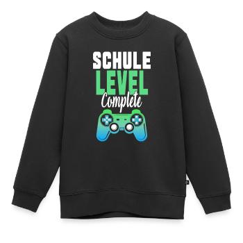 Schulabschluss Schule Geschenkidee - Kinder Premium Organic Sweatshirt - Schwarz - Vorne - AI Model Kid Female (0cm)