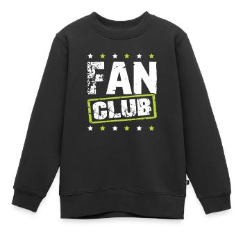Fan Club - Sweat Premium enfant bio - noir - Devant - AI Model Kid Female (0cm)