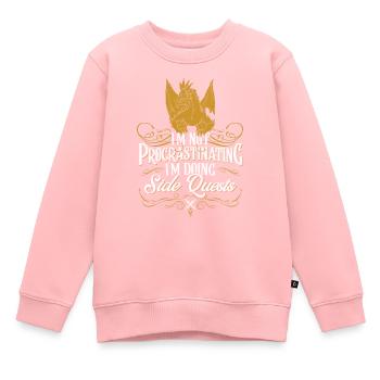 RPG Gamer Side Quest Drache Schwert Roleplay - Kinder Premium Organic Sweatshirt - Rosa - Vorne - AI Model Kid Female (0cm)
