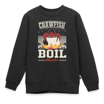 Les crabes cuisinent les maîtres mangeurs d’écrevisses - Sweat Premium enfant bio - noir - Devant - AI Model Kid Female (0cm)