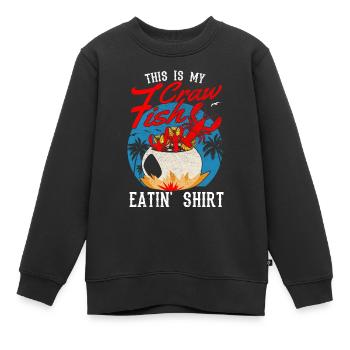 Crayfish Season Cooking Crayfish Food - Kids Premium Organic Sweatshirt - black - Front - AI Model Kid Female (0cm)