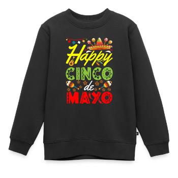 Mexikanische Fiesta Party Cinco De Mayo - Kinder Premium Organic Sweatshirt - Schwarz - Vorne - AI Model Kid Female (0cm)
