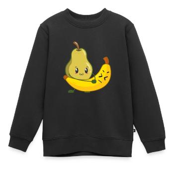 Jeu de mots de premiers soins ambulancier paramédical aux fruits - Sweat Premium enfant bio - noir - Devant - AI Model Kid Female (0cm)