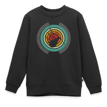Cornemuse rétro Instrument de musique bruyant - Sweat Premium enfant bio - noir - Devant - AI Model Kid Female (0cm)
