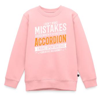 Accordéon Creative Accordéon Player - Sweat Premium enfant bio - rose - Devant - AI Model Kid Female (0cm)