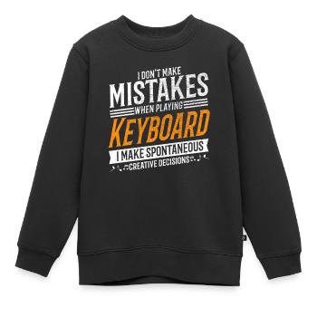 Keyboard Music Lovers Creative Keyboard Player - Kids Premium Organic Sweatshirt - black - Front - AI Model Kid Female (0cm)