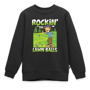 Petanque Petanque Geschenke für einen Petanque - Kinder Premium Organic Sweatshirt - Schwarz - Vorne - AI Model Kid Female (0cm)