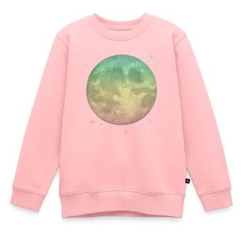 Mond Pastel Himmlisch - Kinder Premium Organic Sweatshirt - Rosa - Vorne - AI Model Kid Female (0cm)