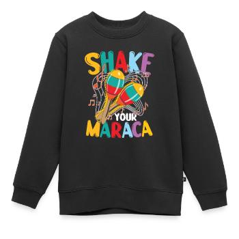 Shake Your Maraca für alle die Maraca Spieler - Kinder Premium Organic Sweatshirt - Schwarz - Vorne - AI Model Kid Female (0cm)