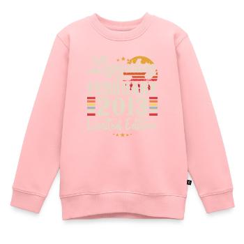 Legendär seit Februar 2013 | Limitierte Auflage - Kinder Premium Organic Sweatshirt - Rosa - Vorne - AI Model Kid Female (0cm)