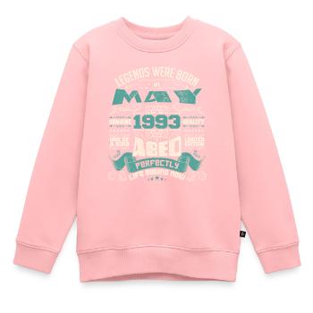 Legends were born in May 1993 | Limited Edition - Sweat Premium enfant bio - rose - Devant - AI Model Kid Female (0cm)