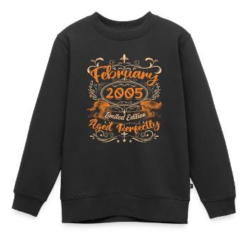 February 2005 | Aged Perfectly - Sweat Premium enfant bio - noir - Devant - AI Model Kid Female (0cm)
