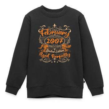 February 2007 | Aged Perfectly - Sweat Premium enfant bio - noir - Devant - AI Model Kid Female (0cm)