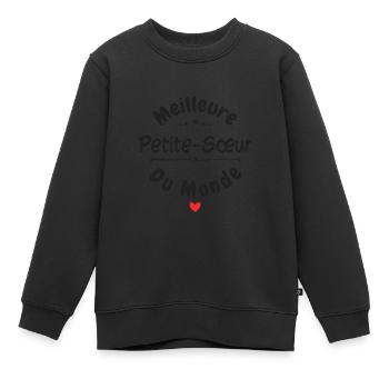 Meilleure Petite Soeur - Sweat Premium enfant bio - noir - Devant - AI Model Kid Female (0cm)