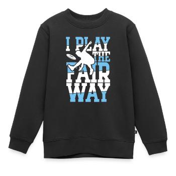 I Play The Fair Way - Kinder Premium Organic Sweatshirt - Schwarz - Vorne - AI Model Kid Female (0cm)