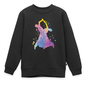 Wiener Walzer Gesellschaftstänze - Kinder Premium Organic Sweatshirt - Schwarz - Vorne - AI Model Kid Female (0cm)