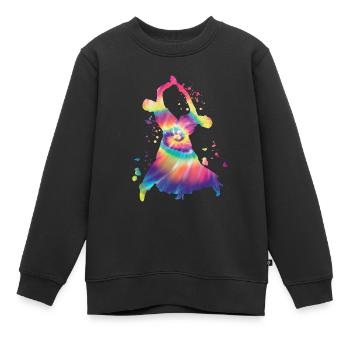 Gesellschaftstanz Wiener Walzer - Kinder Premium Organic Sweatshirt - Schwarz - Vorne - AI Model Kid Female (0cm)
