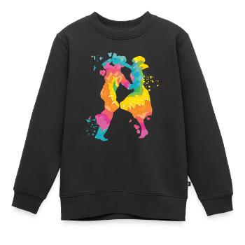 Tanzen Swing 60s Boogie Woogie - Kinder Premium Organic Sweatshirt - Schwarz - Vorne - AI Model Kid Female (0cm)