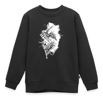 Kunst - Kinder Premium Organic Sweatshirt - Schwarz - Vorne - AI Model Kid Female (0cm)