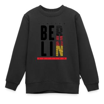 Berlin Fan Reise Souvenir Limited Edition Design - Kinder Premium Organic Sweatshirt - Schwarz - Vorne - AI Model Kid Female (0cm)