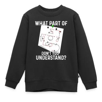 Welcher Teil Der Aresti-kunstflugfiguren - Kinder Premium Organic Sweatshirt - Schwarz - Vorne - AI Model Kid Female (0cm)