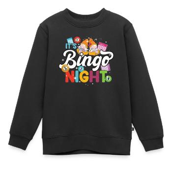 Es Ist Bingo-nacht Bingo - Kinder Premium Organic Sweatshirt - Schwarz - Vorne - AI Model Kid Female (0cm)