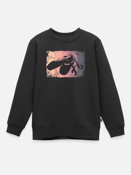 Ballettschuhe Vintage Frau Ballerina - Sweatshirt Premium barn ekologisk - svart