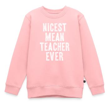 Nettester gemeiner Lehrer aller Zeiten - Kinder Premium Organic Sweatshirt - Rosa - Vorne - AI Model Kid Female (0cm)