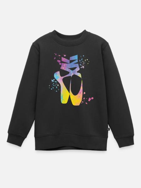 Chaussures de ballet Danseuse Mme Ballerine - Sweat Premium enfant bio - noir