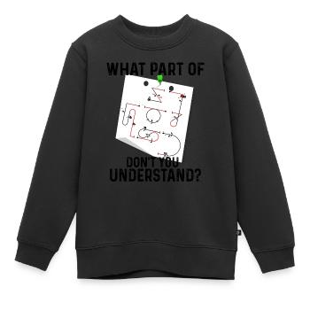 Verstehst Du Nicht Kunstflug Aresti Figuren - Kinder Premium Organic Sweatshirt - Schwarz - Vorne - AI Model Kid Female (0cm)