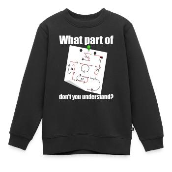 Welcher Teil Der Aresti-kunstflugfiguren - Kinder Premium Organic Sweatshirt - Schwarz - Vorne - AI Model Kid Female (0cm)