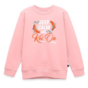 Koi Fish Japonais - Sweat Premium enfant bio - rose - Devant - AI Model Kid Female (0cm)