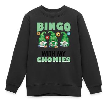 Bingo Mit Meinen Gnomies Lustiges Bingo - Kinder Premium Organic Sweatshirt - Schwarz - Vorne - AI Model Kid Female (0cm)