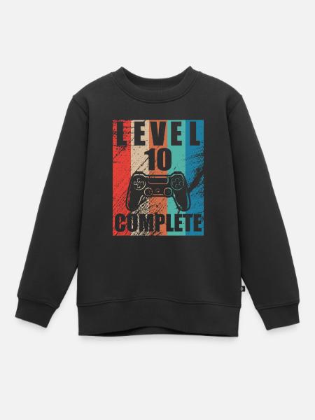 Niveau 10 complete - Sweat Premium enfant bio - noir