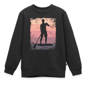 Stand Up Paddling Stand Up Board Sup - Kinder Premium Organic Sweatshirt - Schwarz - Vorne - AI Model Kid Female (0cm)