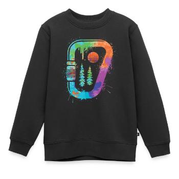 Bouldern Freiklettern Berge Klettern Kinder - Kinder Premium Organic Sweatshirt - Schwarz - Vorne - AI Model Kid Female (0cm)