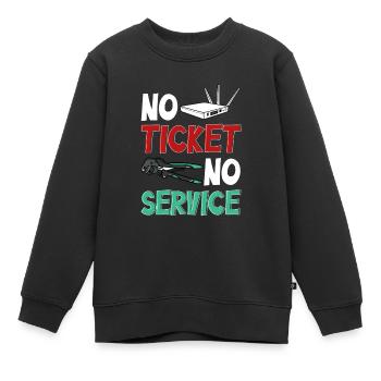 Administrateur réseau Administrateur système Réseau - Sweat Premium enfant bio - noir - Devant - AI Model Kid Female (0cm)