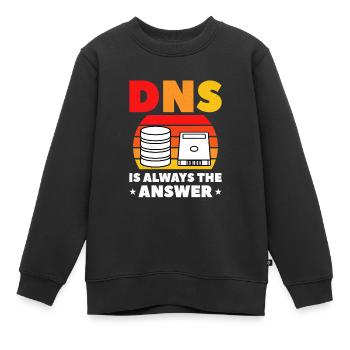 Administrateur réseau Administrateur système Réseau - Sweat Premium enfant bio - noir - Devant - AI Model Kid Female (0cm)