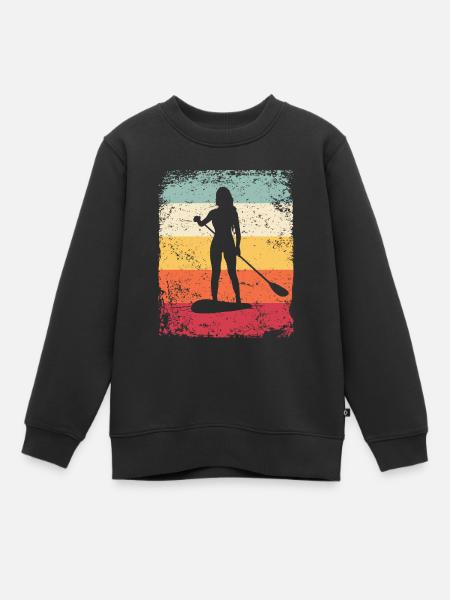 Stand Up Paddling Stand Up Board Sup - Kids Premium Organic Sweatshirt - black