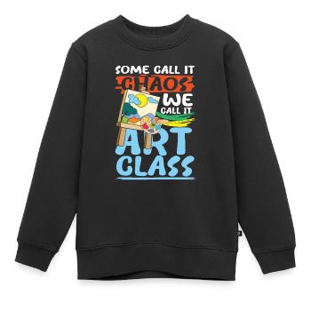 We Call It Art Class - Kinder Premium Organic Sweatshirt - Schwarz - Vorne - AI Model Kid Female (0cm)