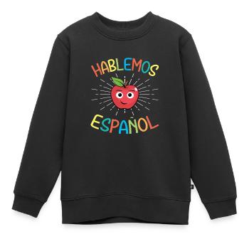 Spanischlehrerin Maestra Bilinguale Lehrerin - Kinder Premium Organic Sweatshirt - Schwarz - Vorne - AI Model Kid Female (0cm)