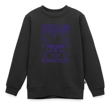 Bonneville Salt Flats Voiture de course rétro vintage - Sweat Premium enfant bio - noir - Devant - AI Model Kid Female (0cm)