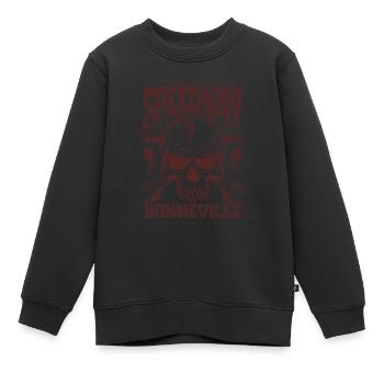 Bonneville Salt Flats Voiture de course rétro vintage - Sweat Premium enfant bio - noir - Devant - AI Model Kid Female (0cm)